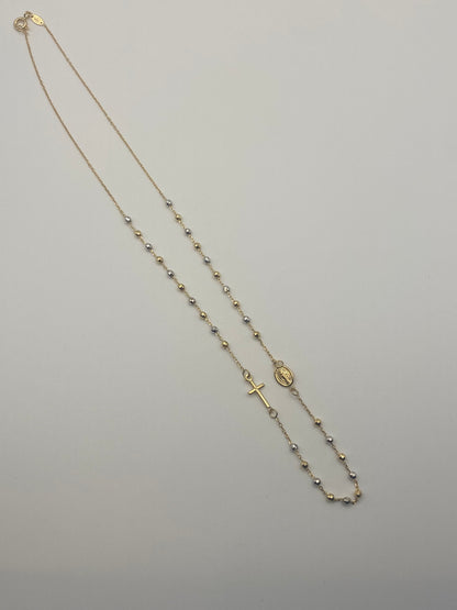 Girocollo Rosario Bicolore (Oro 750-18K)