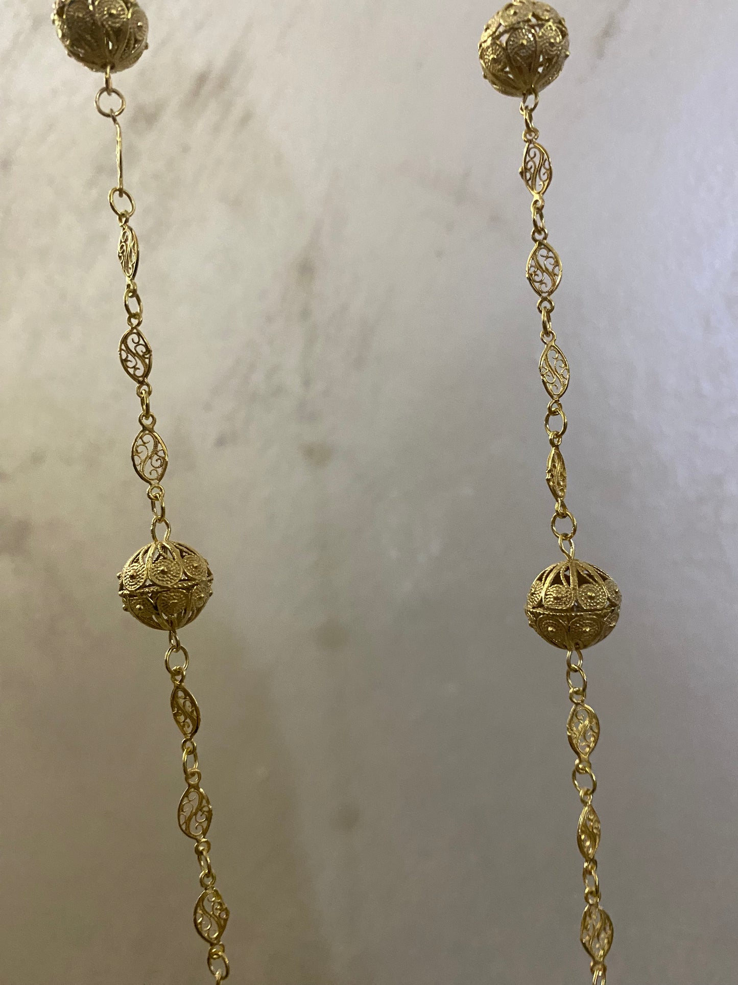 Collana Lunga Sunnacca Chicchi in Filigrana