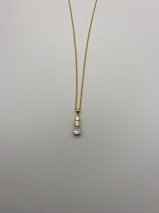 Collana Trilogy Argento Dorato