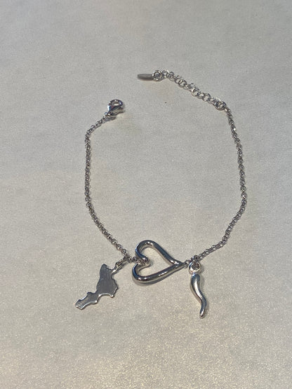Bracciale Calabria Cuore traforato