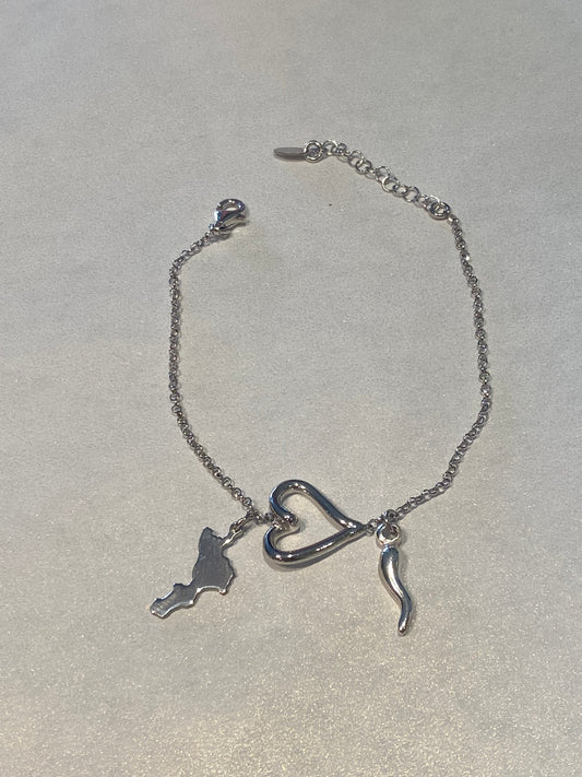 Bracciale Calabria Cuore traforato