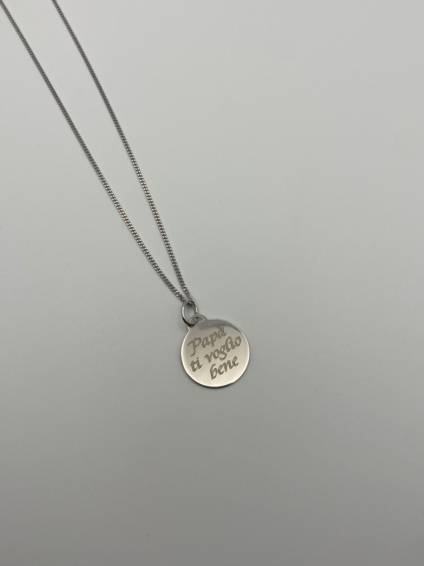 Collana Uomo con Ciondolo "Papà ti voglio bene"