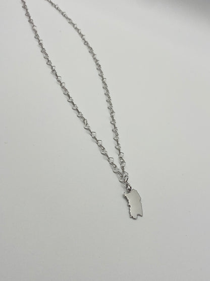 Collana Sardegna Catena di Cuori Argento