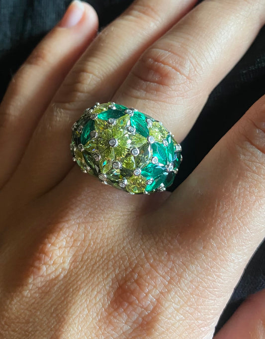 Anello Sfumature di Verde