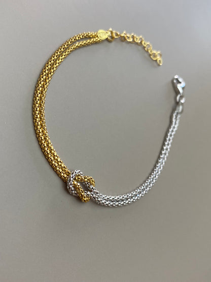 Bracciale Nodo D’Amore Bicolore