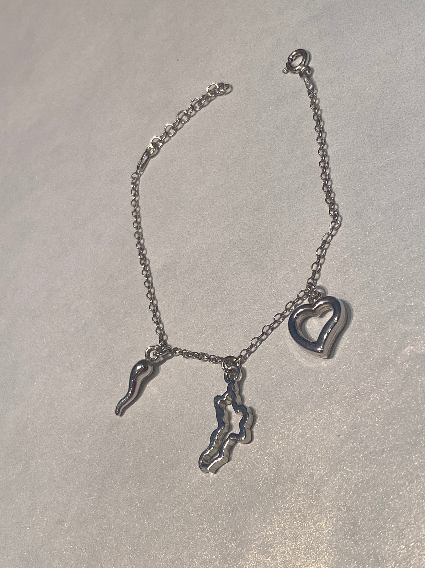 Bracciale Calabria Traforato Cuore e  Cornetto