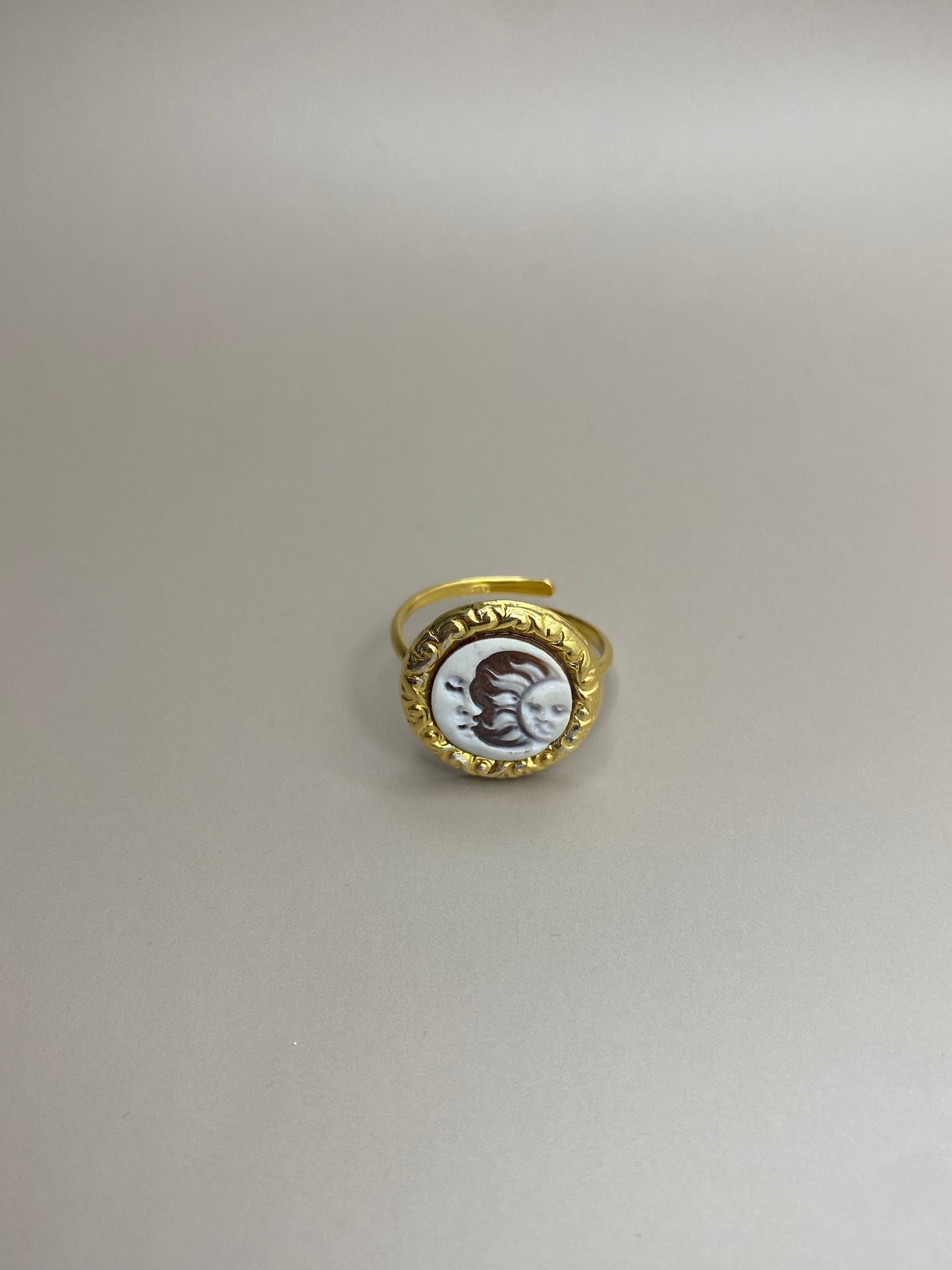 Anello Cammeo Sole Luna