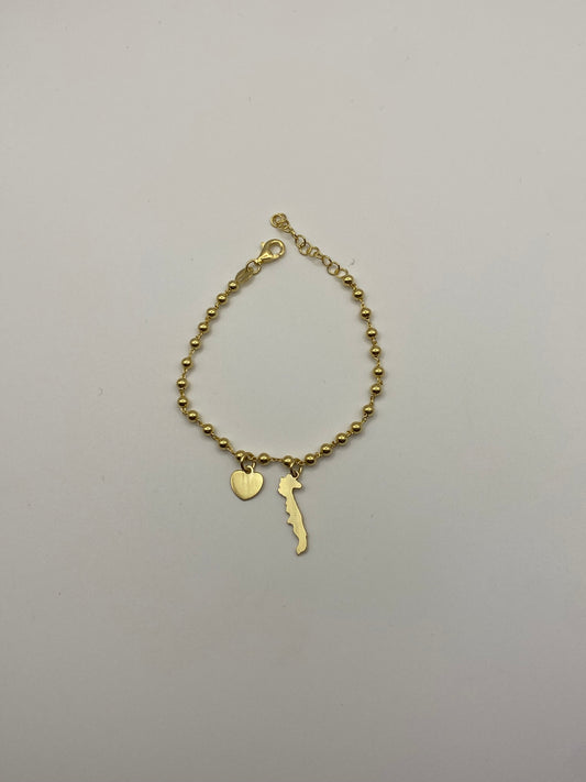 Bracciale Puglia-In argento dorato
