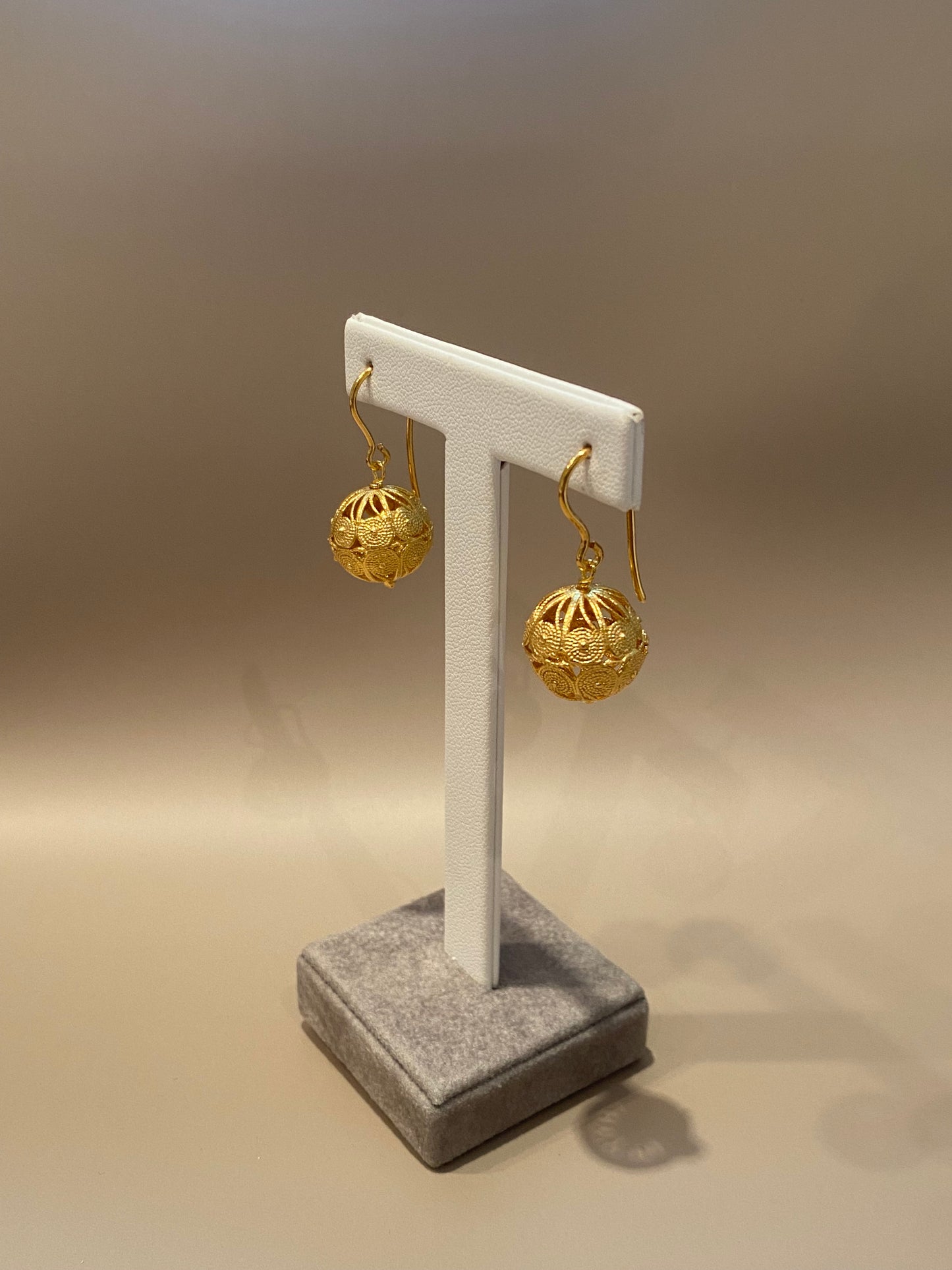 Orecchini Classici Sunnacca Chicchi in Filigrana Argento Dorato