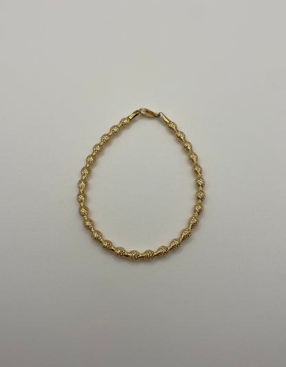 Bracciale Maglia Elastica in Oro Giallo 18K 750%