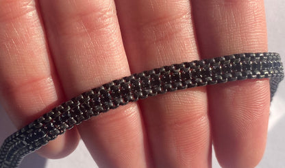 Bracciale con cubic zirconia neri