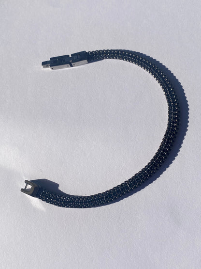 Bracciale con cubic zirconia neri