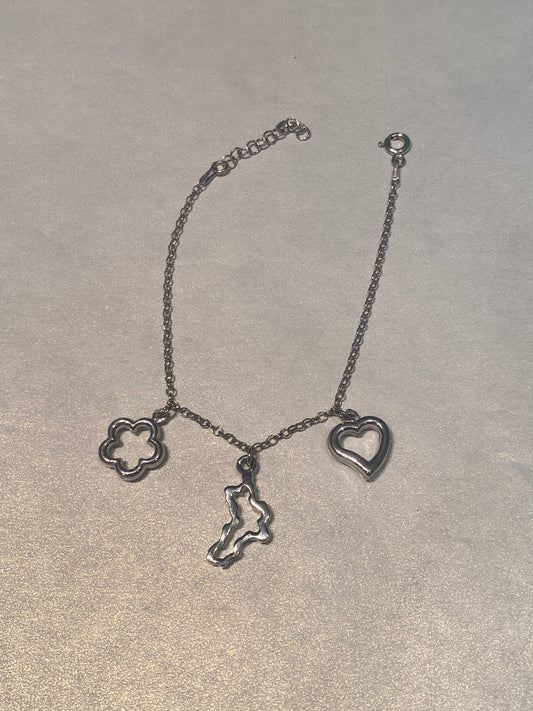 Bracciale Calabria Traforato Fiore Cuore