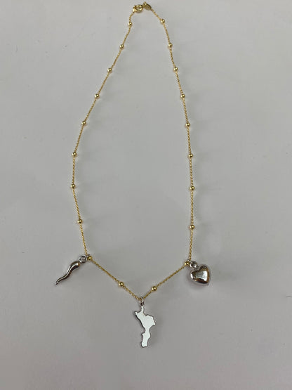 Collana Bicolore "Calabria nel Cuore"