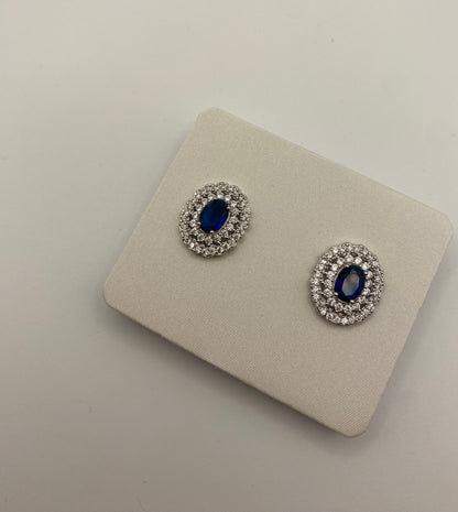 Orecchini Kate Ovali Blu