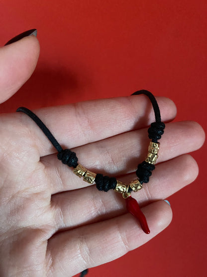 Choker Cordino Corno