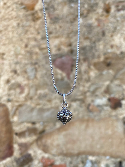 Collana con Ciondolo Sunnacca Pendente Argento Brunito