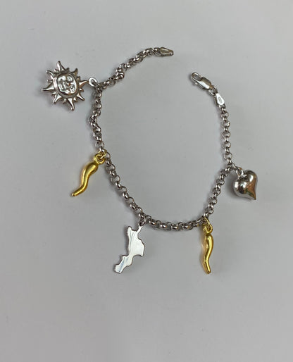 Bracciale Calabria Sole Cuore Amore