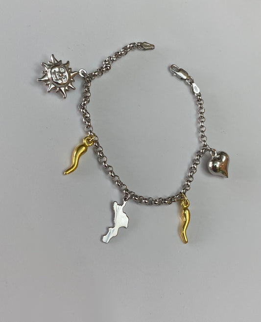 Bracciale Calabria Sole Cuore Amore