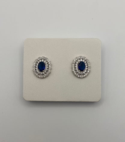 Orecchini Kate Ovali Blu