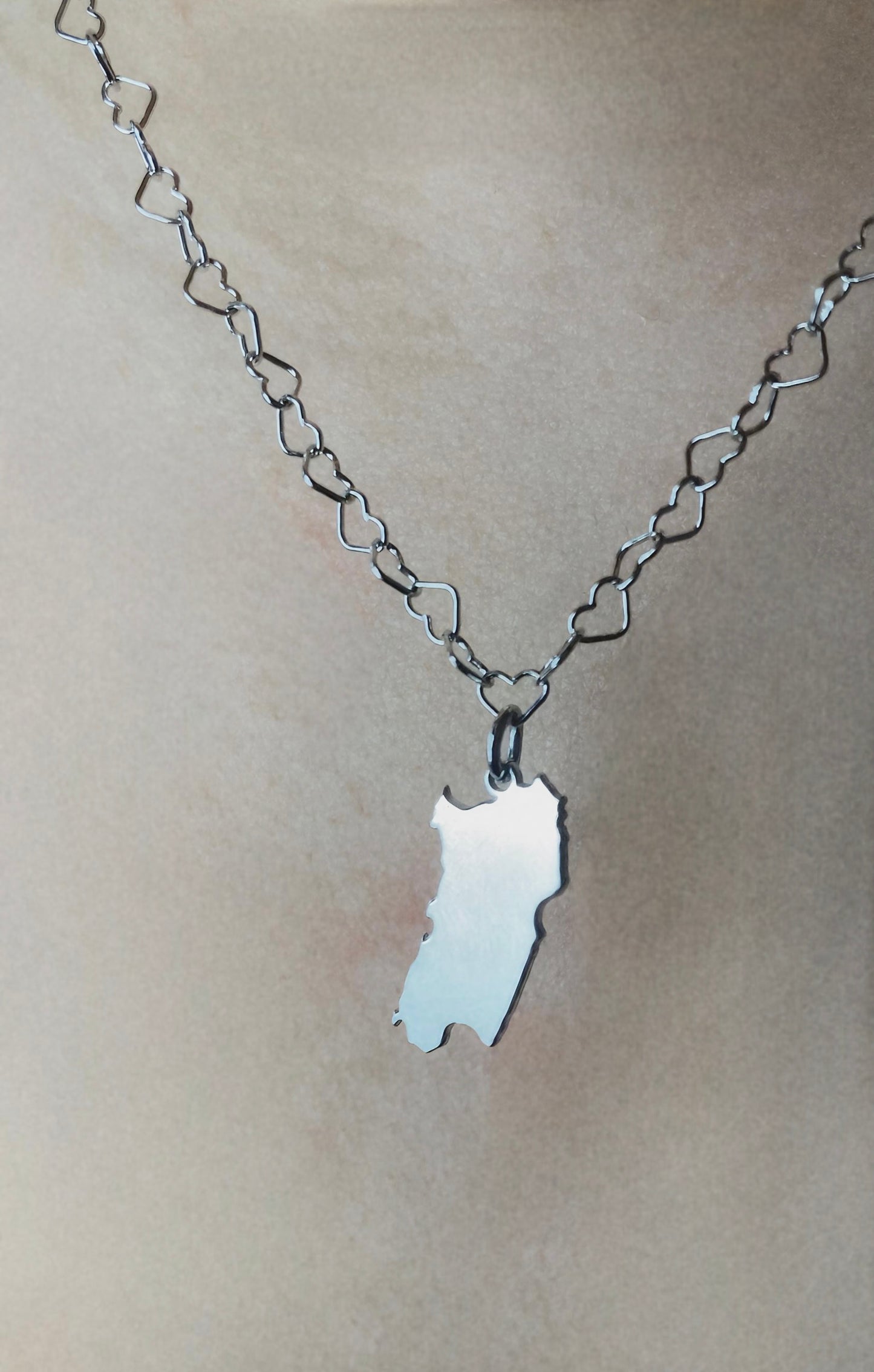 Collana Sardegna Catena di Cuori Argento