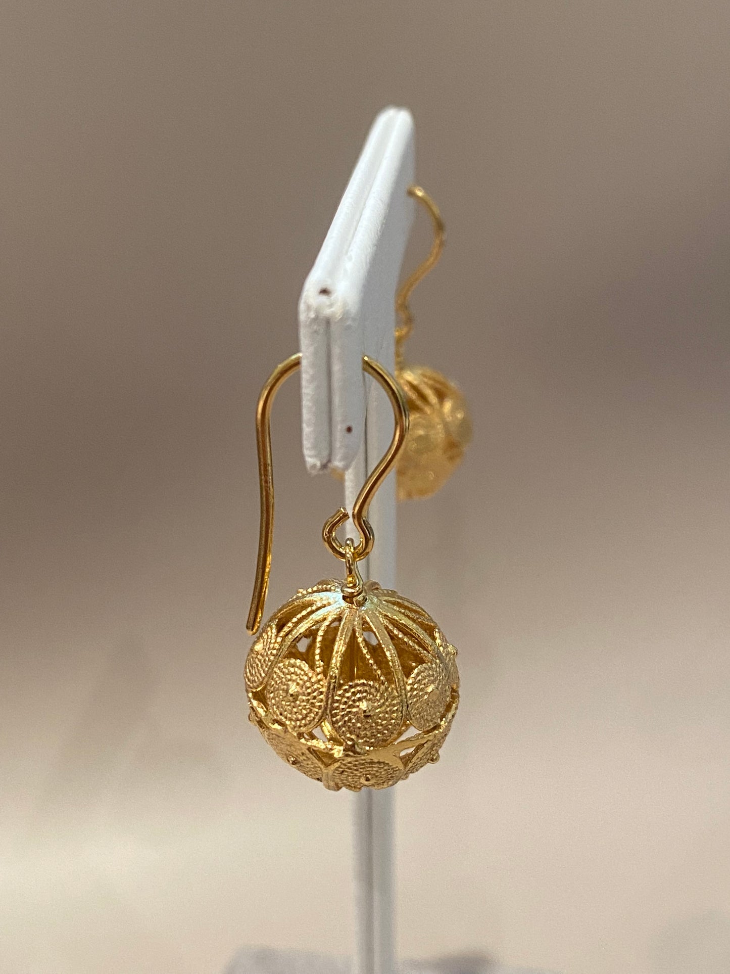 Orecchini Classici Sunnacca Chicchi in Filigrana Argento Dorato