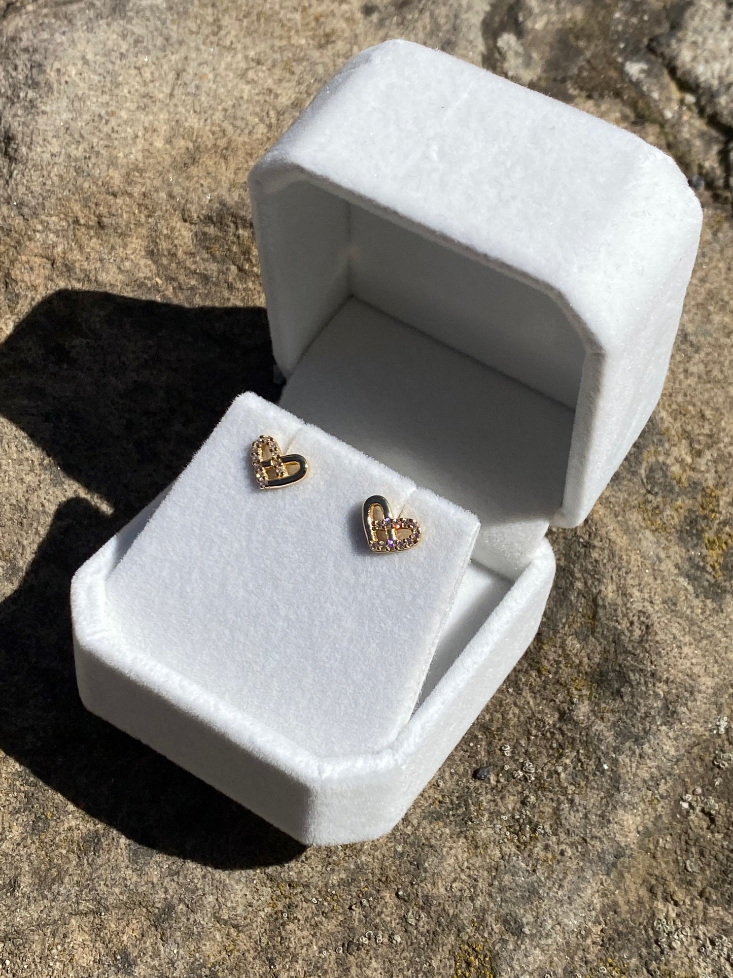 Orecchini Cuore Oro 18K