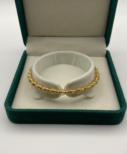 Bracciale Maglia Elastica in Oro Giallo 18K 750%
