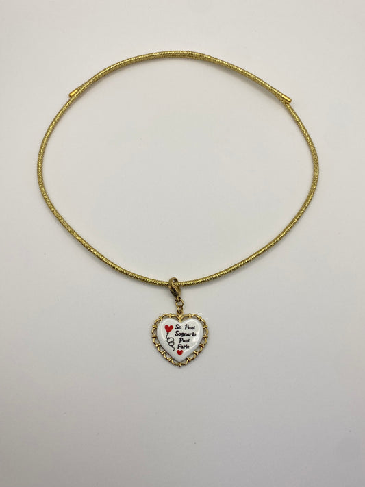Cordoncino Magnetico Color Oro con ciondolo "Se puoi sognarlo puoi farlo"