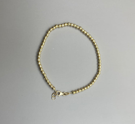 Bracciale Milleluci in oro giallo 18K con sfere lisce, dettaglio - Zumpano Gioielli