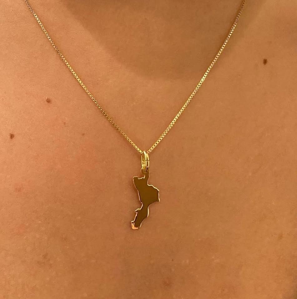 Girocollo Calabria in Argento Dorato