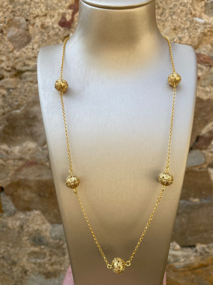 Collana Mini Chicchi in Filigrana