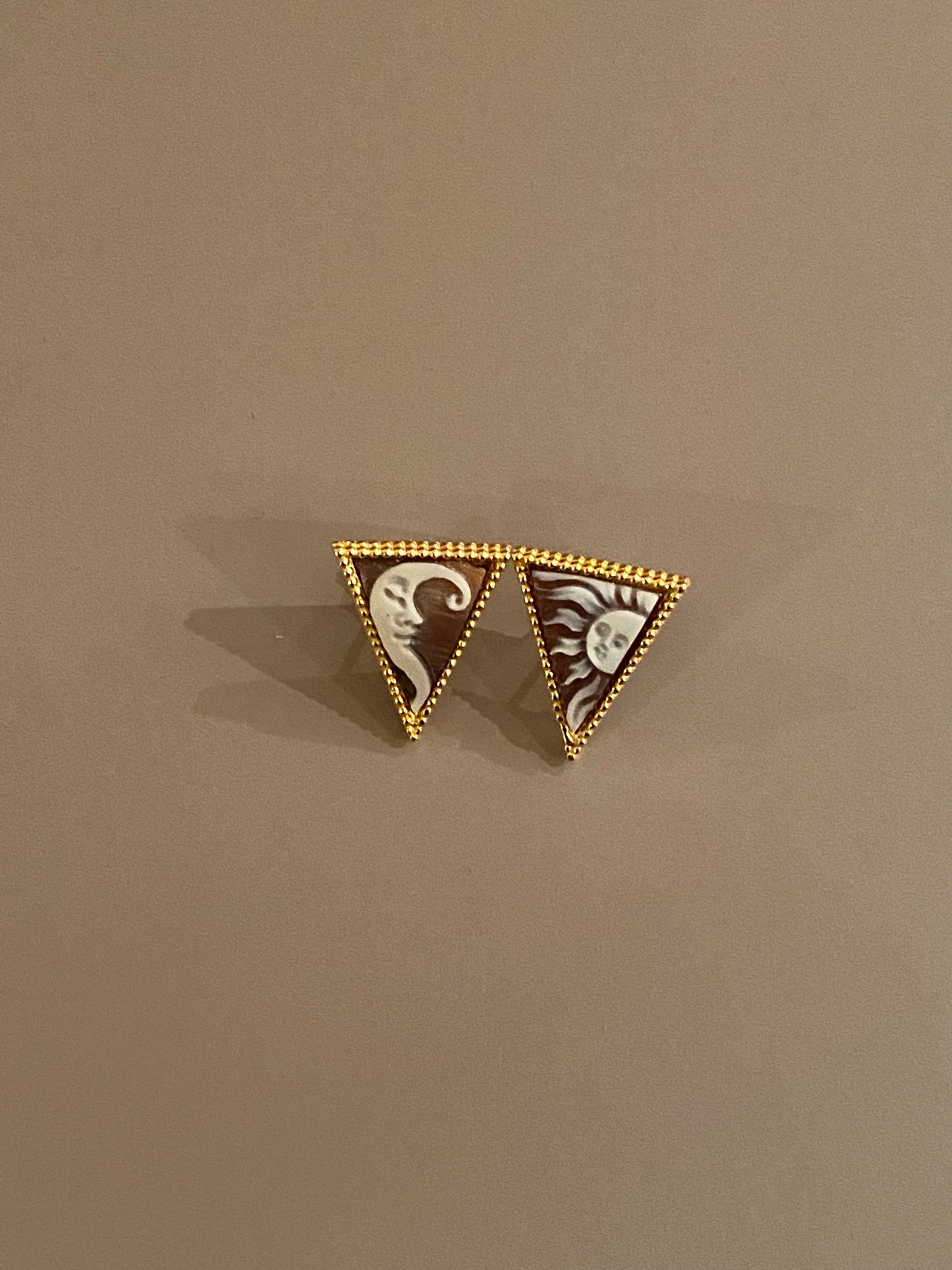 Orecchini Triangolo Sole Luna