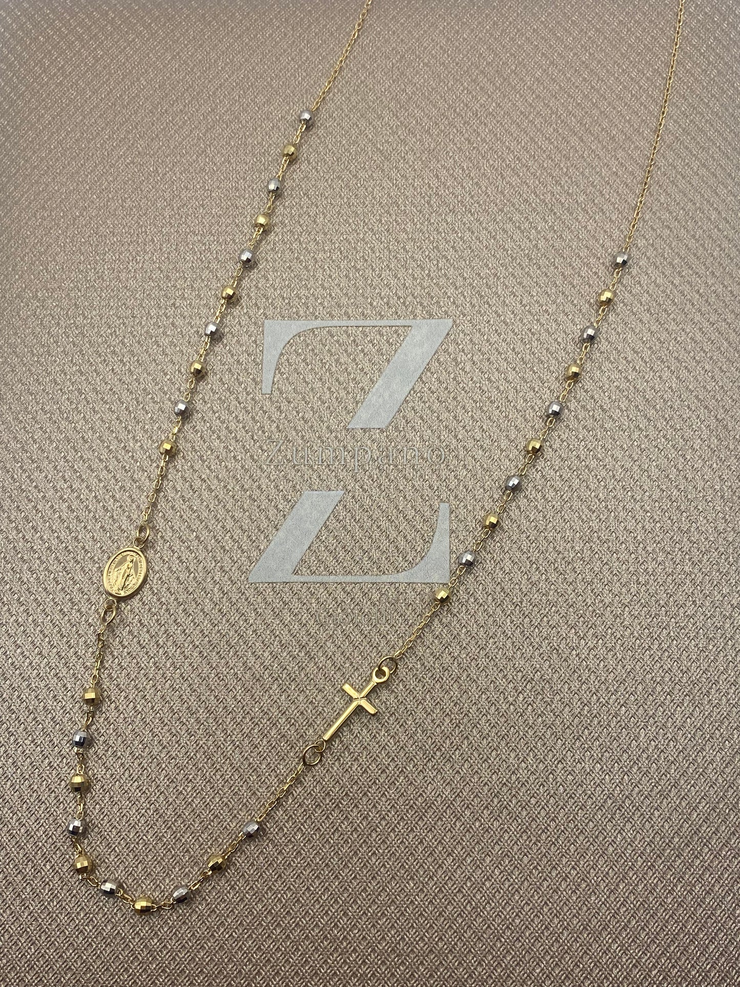 Girocollo Rosario Bicolore (Oro 750-18K)