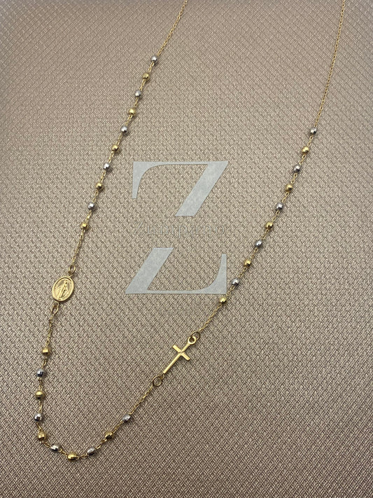Girocollo Rosario Bicolore (Oro 750-18K)