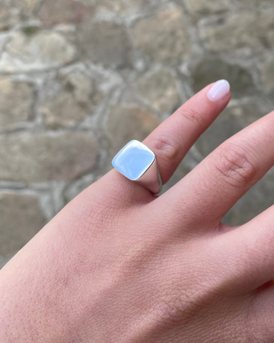 Anello Chevalier Quadrato Mini