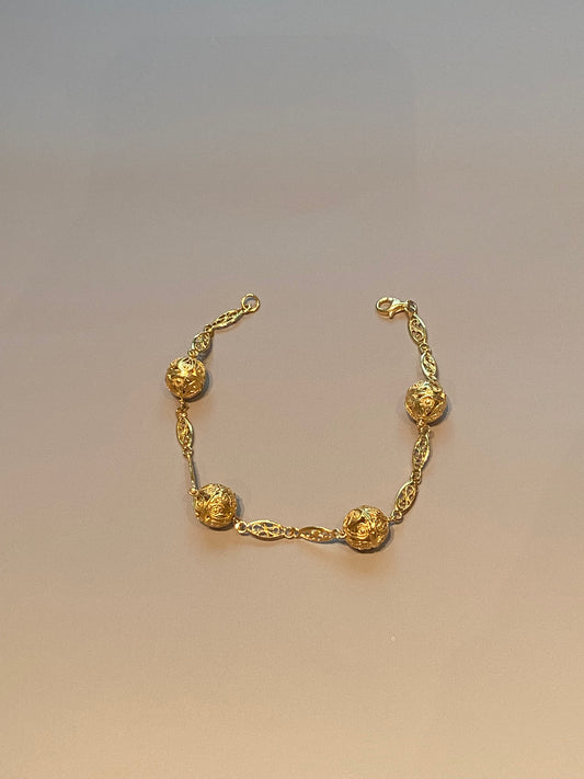 Bracciale Filigrana Argento Dorato