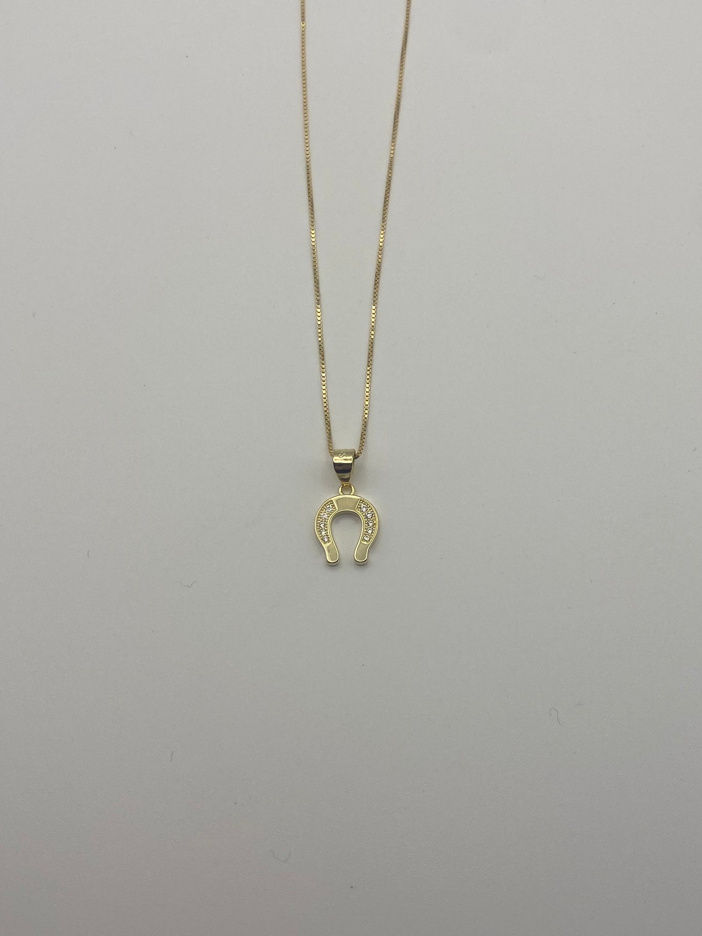 Collana con Ciondolo a Forma di Ferro di Cavallo