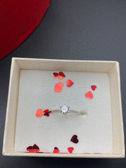 Box Di San Valentino Solitario In Argento
