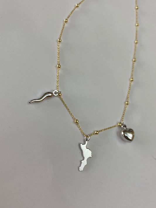 Collana Bicolore "Calabria nel Cuore"