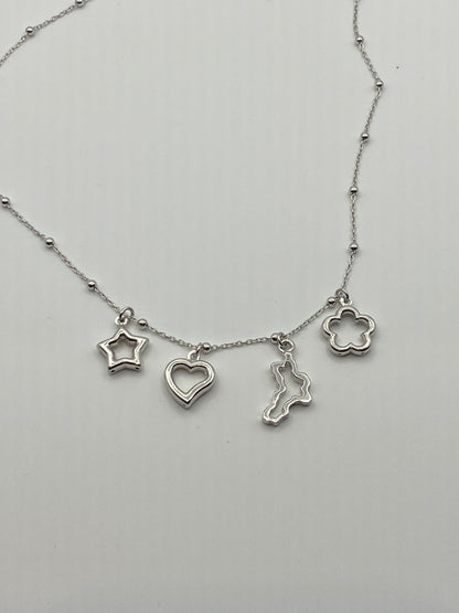 Collana Calabria Con Charms Traforati