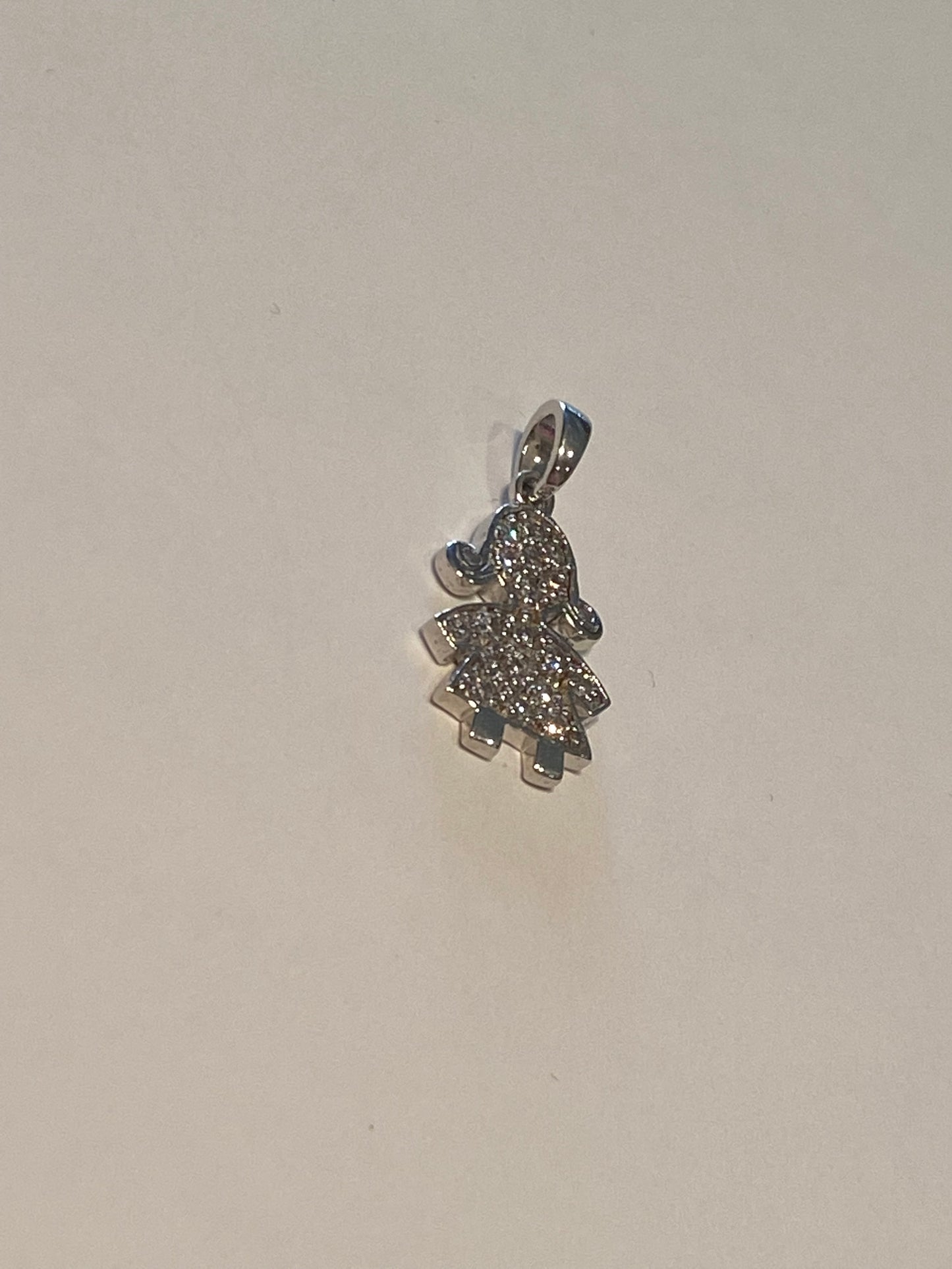 Ciondolo Bimba Argento e Zirconi
