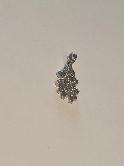Ciondolo Bimba Argento e Zirconi