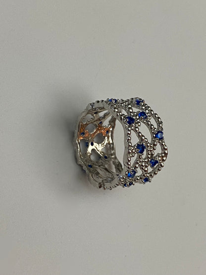 Anello Fascia Larga Traforata