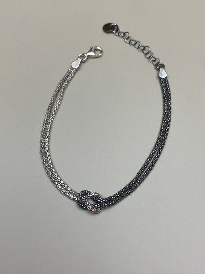 Bracciale Nodo D’Amore Bicolore