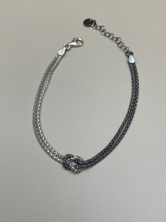 Bracciale Nodo D’Amore Bicolore