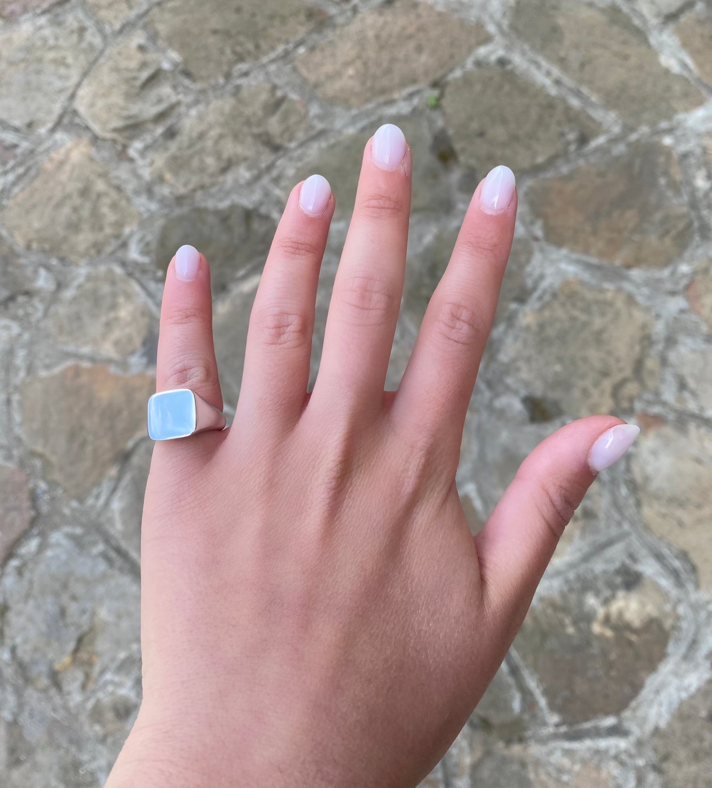 Anello Chevalier Quadrato Mini