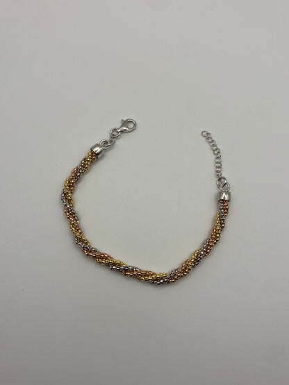 Bracciale tre fili intrecciati