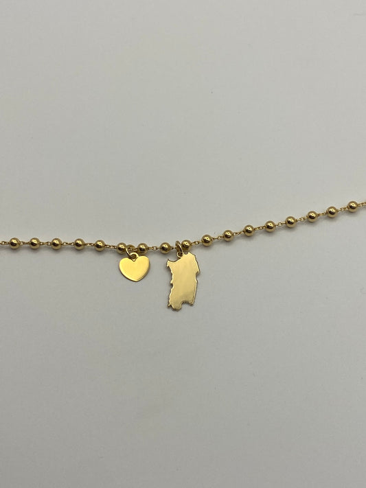 Bracciale Sardegna-In Argento Dorato