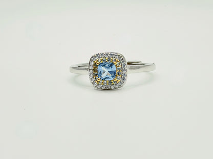 Anello Carezza Marina Quadrato